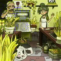 SALE! Art Print - Plant Shop