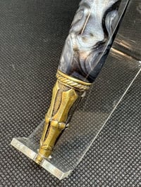 Image 3 of Skull Antique Brass Pen