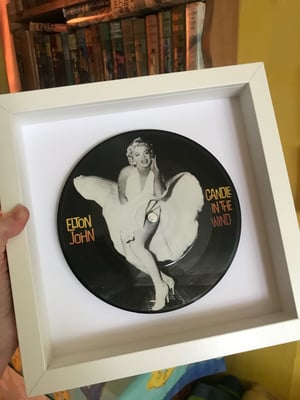 Image of Elton John : Candle In The Wind, Framed 7" Picture Disc featuring Marilyn Monroe