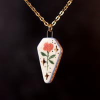 Rose Coffin Necklace