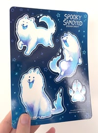 Image 2 of Spooky Samoyed Sticker Sheet