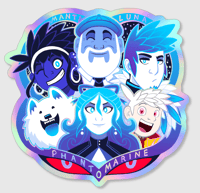 Mantaluna Crew Holographic Sticker