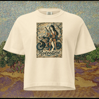 Image 3 of "Moto Geisha" heavyweight boxy tee