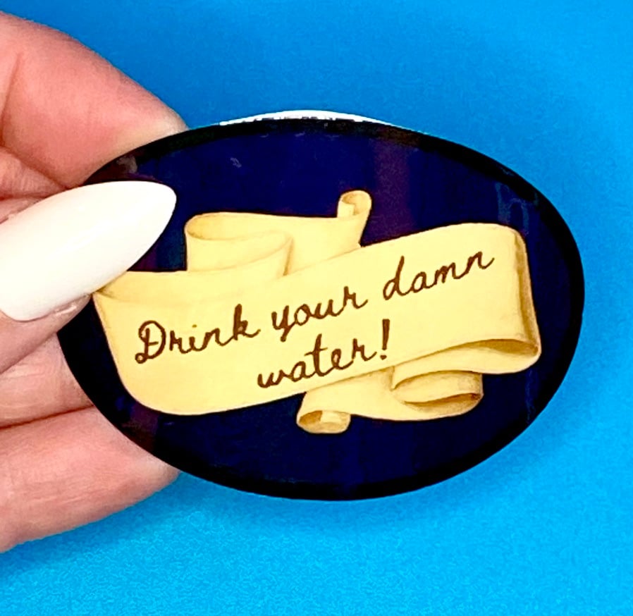 Image of Drink Your Damn Water Sticker