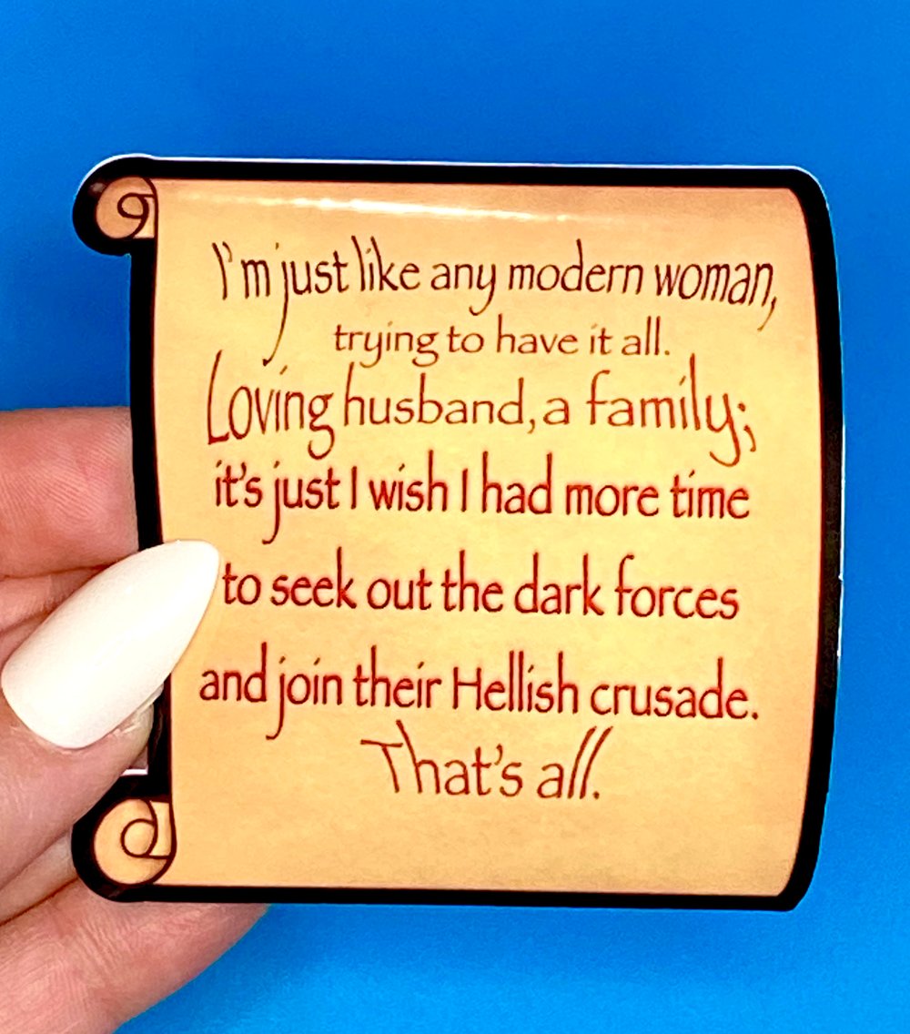 Image of Morticia Quote Sticker