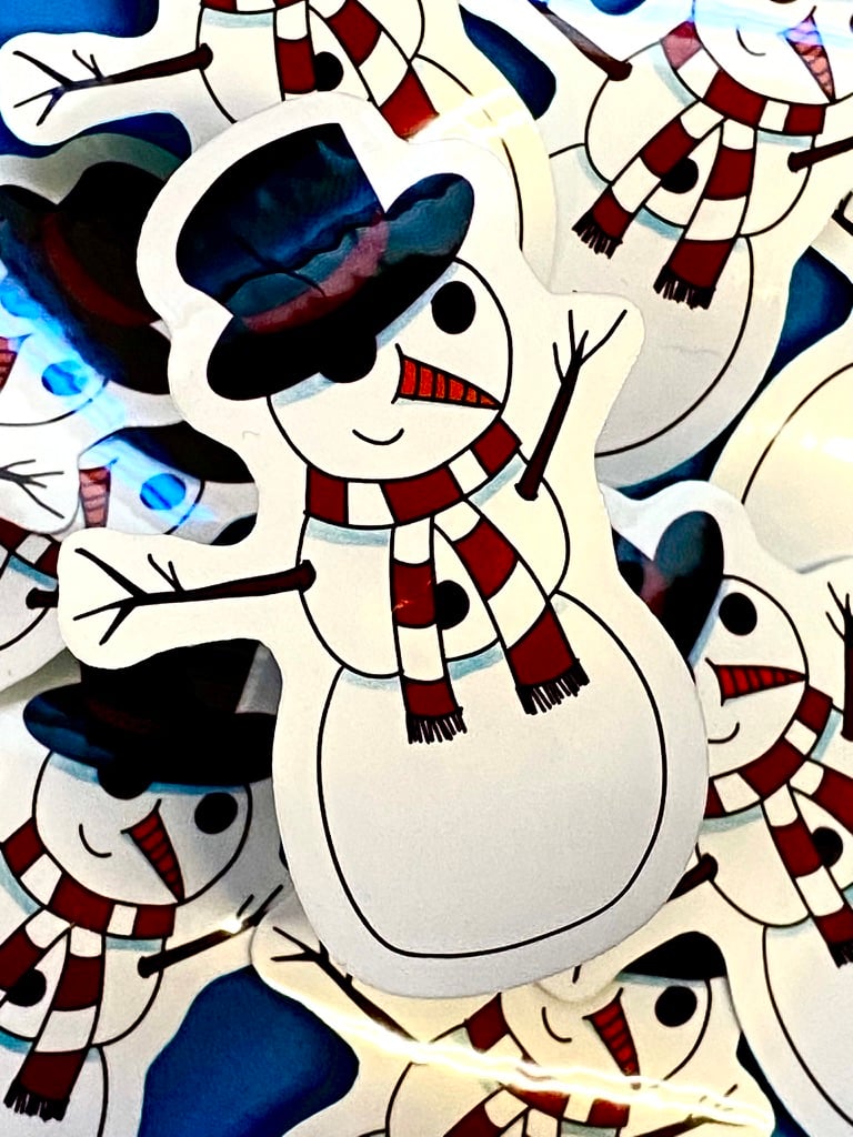 Image of Snowman Sticker