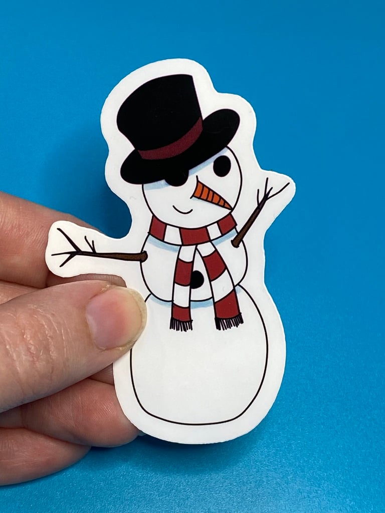 Image of Snowman Sticker