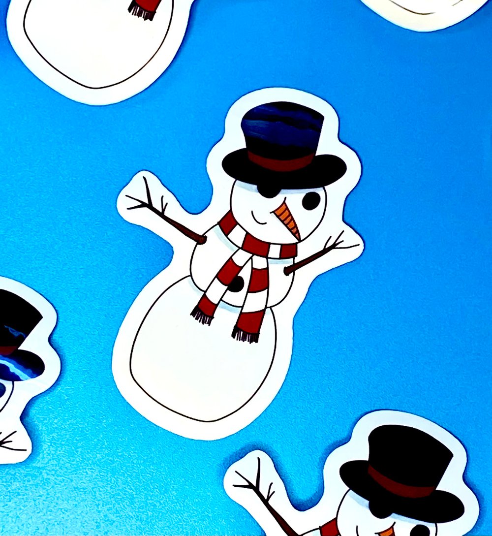 Image of Snowman Sticker