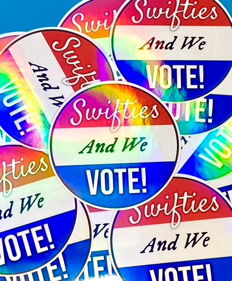 Image of Swifties and We Vote Sticker