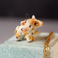 Light Brown Two-Headed Calf Necklace