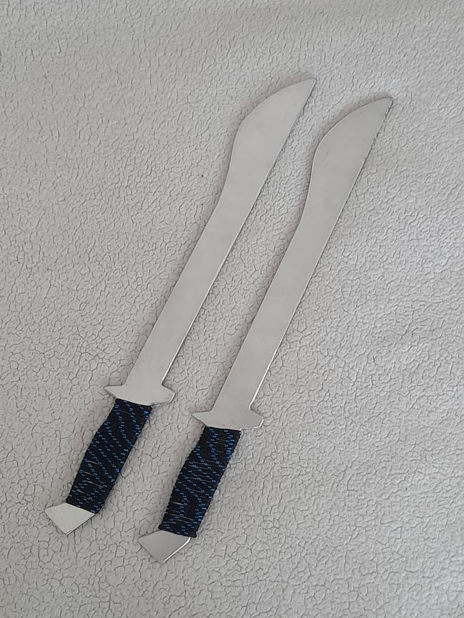 PAIR - Aluminium training sword (short) - Kali FMA HEMA Arnis Martial Arts