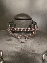 Black Leather Carotid Play Choker