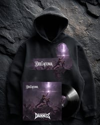 DELLACOMA SEARCHING FOR YOU IN THE DARKNESS STANDARD HOODIE + VINYL BUNDLE