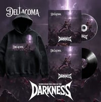 DELLACOMA SEARCHING FOR YOU IN THE DARKNESS STANDARD HOODIE + CD + VINYL BUNDLE