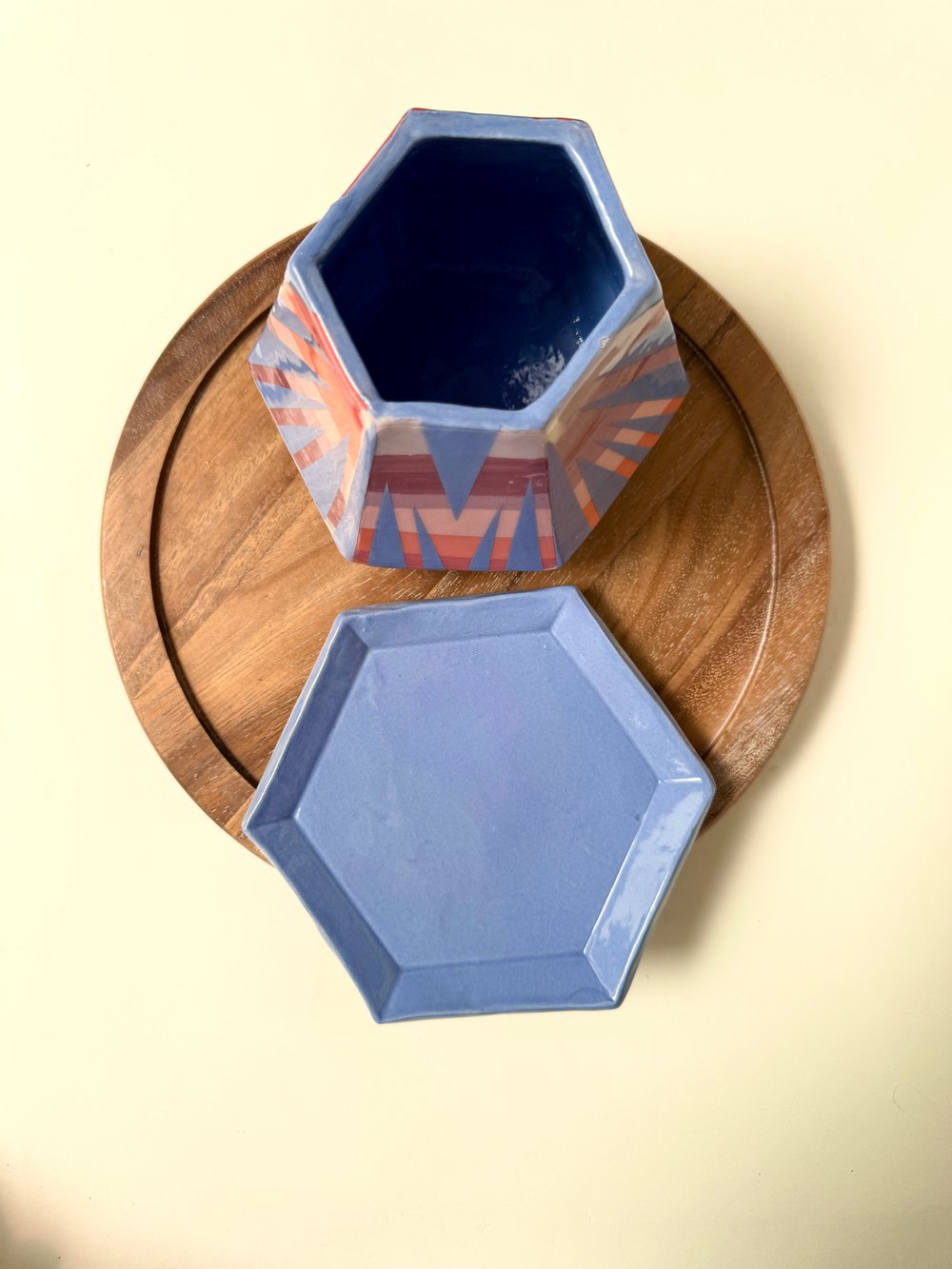 Image of Hexagonal Geometric Design Planter
