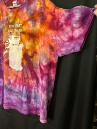 Image 3 of 3XL Live Fast Eat Trash Tie Dye Shirt M21 copy