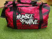 Image 1 of HN Pink Retro Fern Duffle Bag  copy