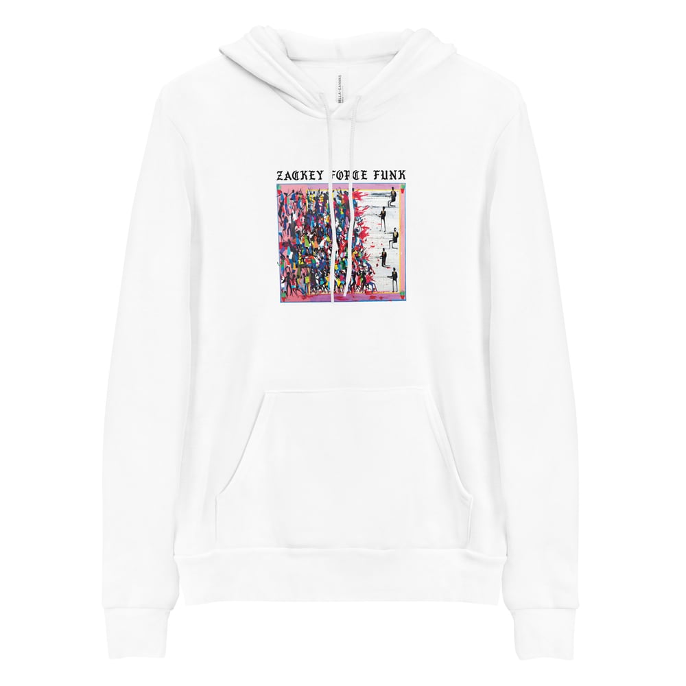 "ELECTRON DON"  zackey force funk white cover art hoody