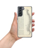 Image 5 of Antique Bookpage Anatomical Illustration Human Spine Clear Case for Samsung®