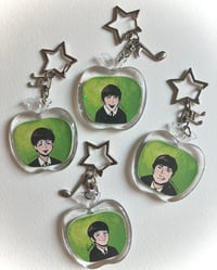 Image 1 of Beatles Apple Keychains