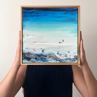 Image 1 of 'Dissapearing horizon' [Coastal study no.60] - 33x33cm, FRAMED