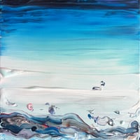 Image 3 of 'Dissapearing horizon' [Coastal study no.60] - 33x33cm, FRAMED