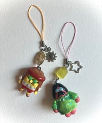 Image 1 of Hippie SpongeBob and Patrick phone charms