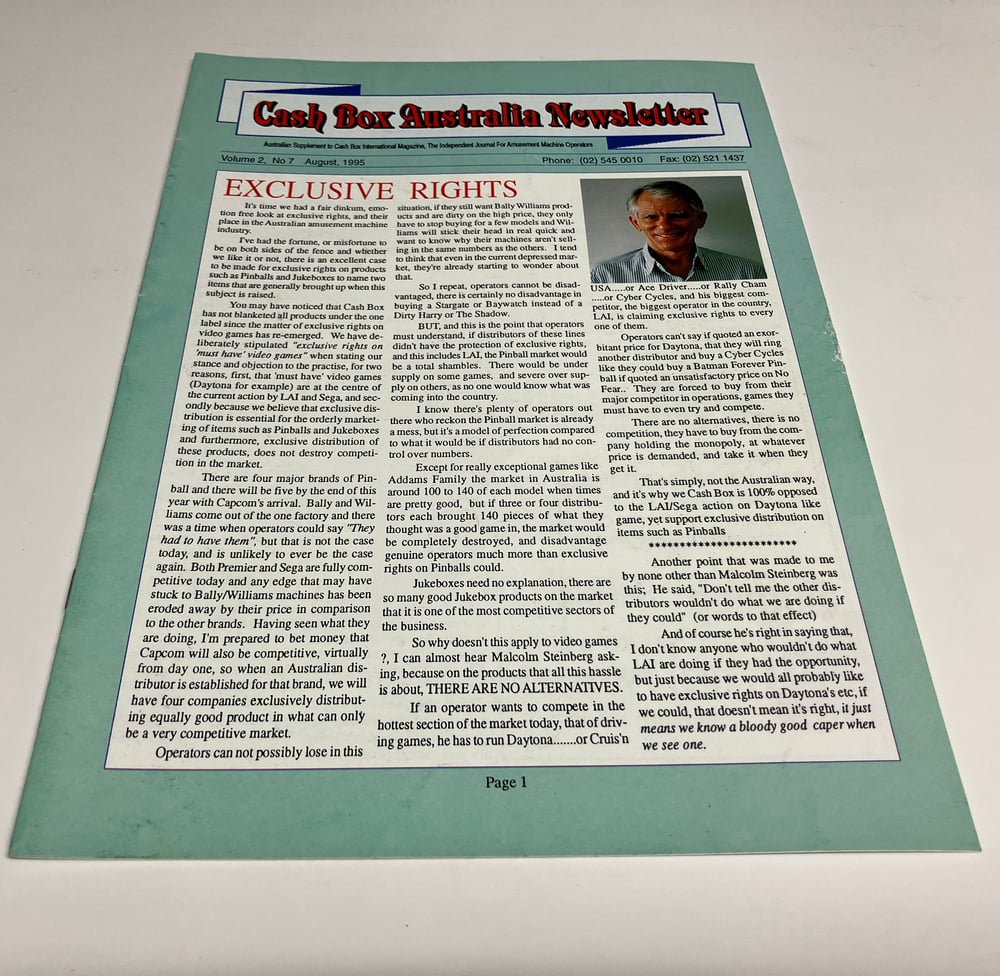 Image of Cash Box Australia Magazine