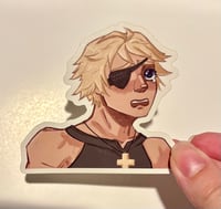 Image 2 of 3x3 Sin Kiske "poor lil meow meow" Sticker