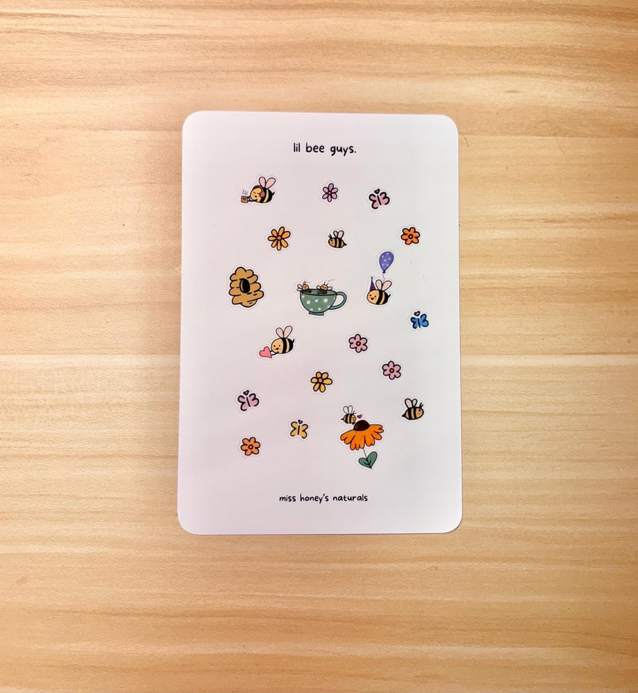 Image of Lil Bee Guys Matte Sticker Sheet | Perfect for Journaling