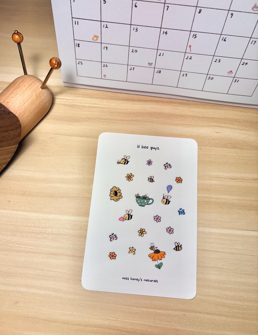 Image of Lil Bee Guys Matte Sticker Sheet | Perfect for Journaling