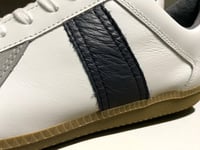 Image 6 of VEGANCRAFT original German army trainer sneaker white black stripe  made in Slovakia 