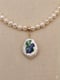Image of Plum Botanical Print Necklace