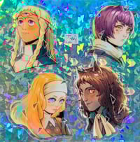 Image 3 of Metaphor: ReFantazio broken glass holo sticker set 