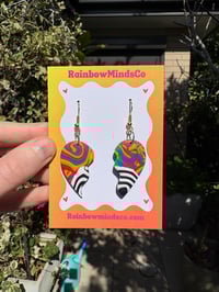 Image 1 of Love in pieces polymer clay earrings 