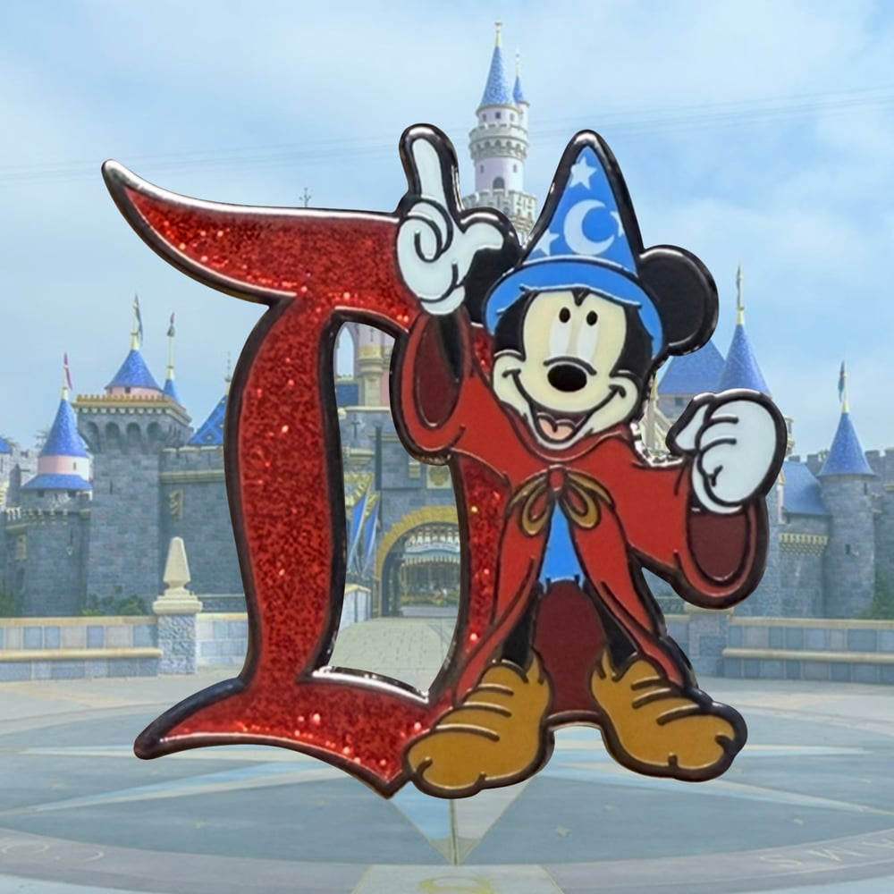 Image of Sorcerer “D” Pin Red Variant