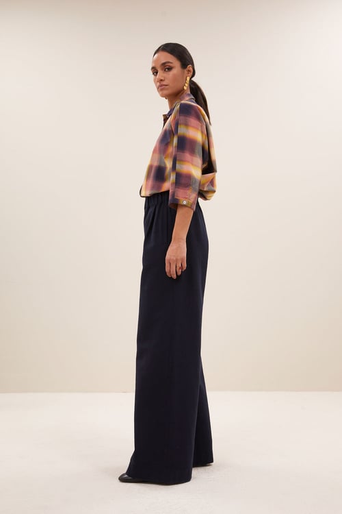 Image of 1-camisa blusa norel madras blouse | madras check