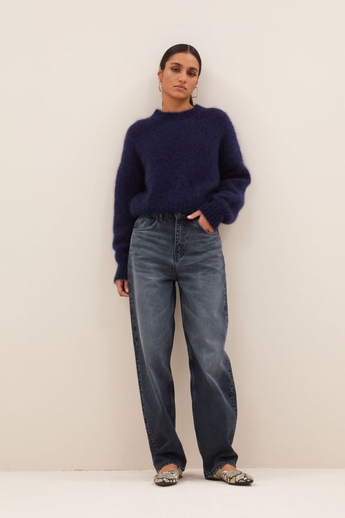 Image of 2-Pantalón lew dark denim pants | dark denim