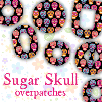 Image 1 of Sugar Skull Overpatches