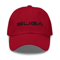 Image 2 of SUGA Classic Dad Hats letters black