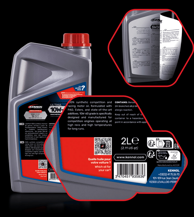 ULTIMA 10W60 HUILE MOTEUR 100% SYNTHÈSE 2L