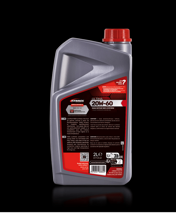 ULTIMA 20W60 HUILE MOTEUR 100% SYNTHÈSE 2L