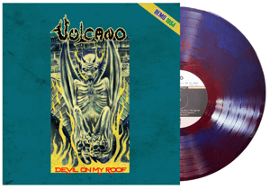 Image of VULCANO (BR) - "Devil on my Roof" LP (RED/BLUE Marble VINYL)
