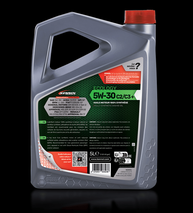 ECOLOGY C2/C3+ 5W30 HUILE MOTEUR 100% SYNTHÈSE 5L