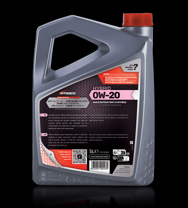 HYBRID 0W20  HUILE MOTEUR 100% SYNTHÈSE 5L