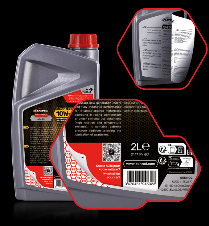 GRAND PRIX 10W50 4T  HUILE MOTEUR 100% SYNTHÈSE 1L