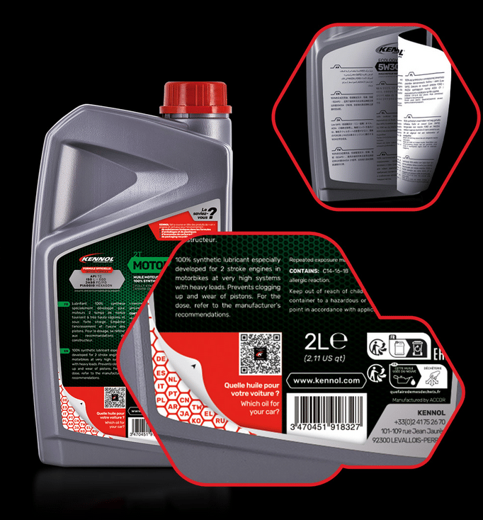 MOTORACING 2T HUILE MOTEUR 100% SYNTHÈSE 1L