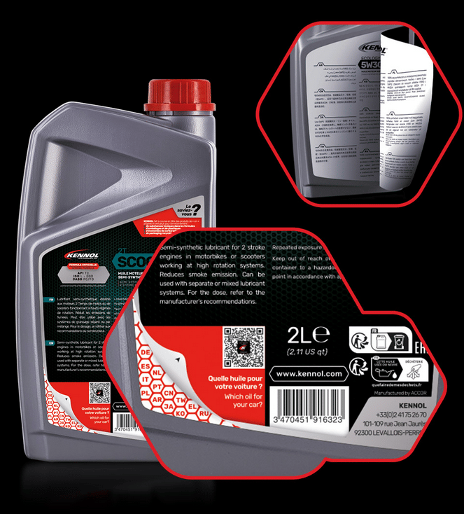 SCOOTER 2T HUILE MOTEUR SEMI-SYNTHÉTIQUE 2L