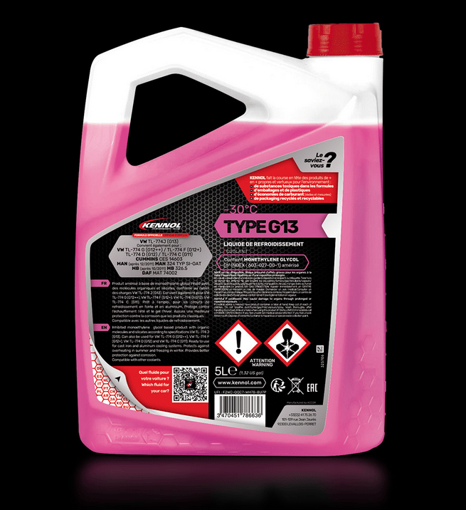 LIQUIDE DE REFROIDISSEMENT TYPE G13 -30°C 5L