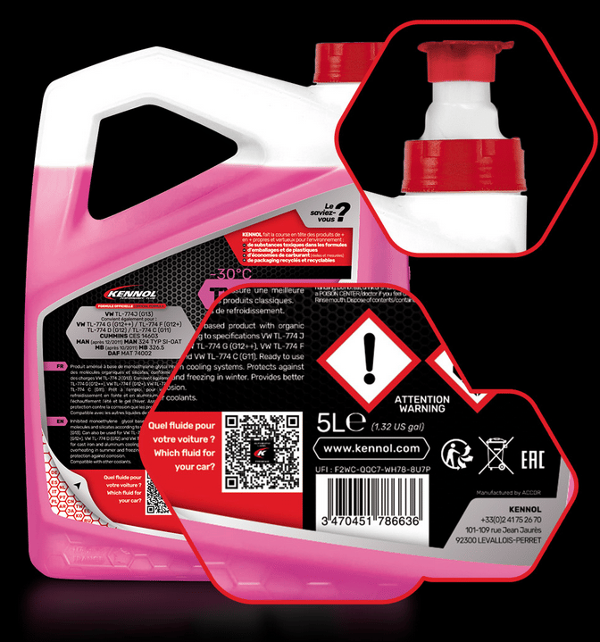 LIQUIDE DE REFROIDISSEMENT TYPE G13 -30°C 5L